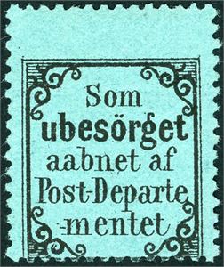 R 2 y v1. "Som uindløst" variant "Som ubesørget". Sentrert ned.