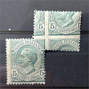 ITALIA xx Mi 88 med uvanlig perforeringsfeil. Tidligere utrop 450