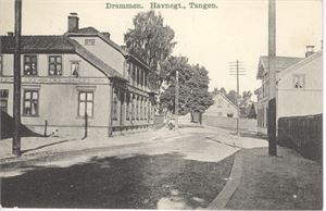Drammen. Havnegt. Tangen (Drammens kortforlag,95) stemplet 1909