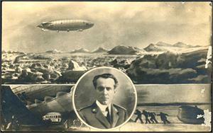 Umberto Nobile. 16 old postcards. All different. K-1/K-3