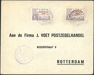 A collection Zeppelin in a stockbook including 39 letters/cards. Many nice items.