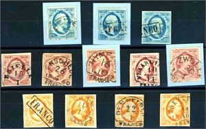Netherland. 48 old stamps and 6 letters.