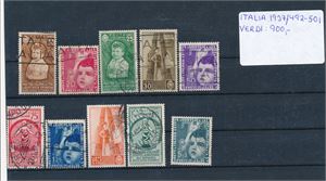 ITALIA o Mi 560-69, 1937 feriekolonier komplett ex luftpost (€ 300)