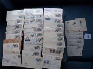 TSJEKKOSLOVAKIA - VINTERSPORT Bunke brev og kort med stempler i forbindelse med vintersport arrangementer. Flest fra VM på ski 1970