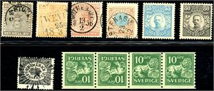 Sweden. Samling til 1928 på albumpages. Well filled.
