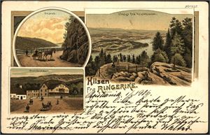 Buskerud Ringerike, hilsen fra (Brevkortautomaten 1537). Udelt bakside, småf. kolorert. Stpl. Kristiania 2-VIII-06. Pen brukskvalitet.