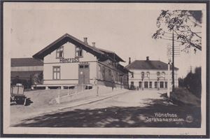 Hönefoss Jernbanestation (Oppi,61) st. Hønefoss 1925