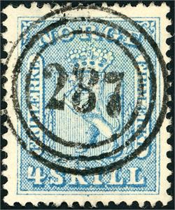 8. 4 skill, anert med nummerstempel "287" (Storelvedalen, HE). Vakker.