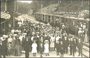 Iveland Station. 4 ulike kort i småformat.  K-1/3