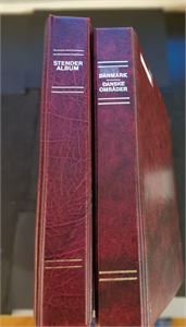 DANMARK Vesentlig stemplet samling i 2 Stender album med ark til 2009. Ser ut til å mangle det dyre, velfylt fra 1910 inkl noen hefteark på slutten