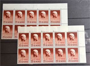 Nk 300 og 306 xx. 2 10-blokker. 2 stk Nk 306 med brett ikke medregnet  (Hk 898)