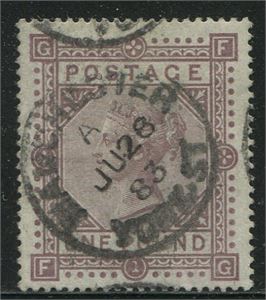 1882 £1 brown-lilac SG132 on blued paper