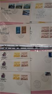 ISLAND samling FDC 1940-tal och framåt, flera bättre, många med vinjetter