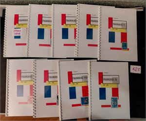 FRANKRIKE o glissen samling i 8 selvlagede album 1849-2000. En del merker, men ingen dyre. Blandet kvalitet i starten.