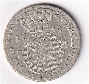 24 skilling 1734 - NMB4, kvalitet 1+